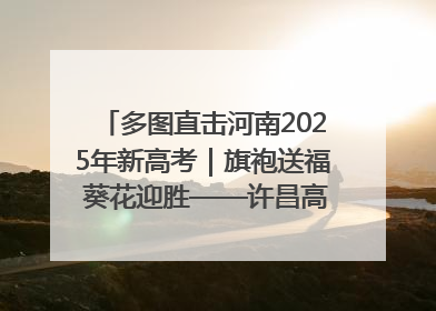 多图直击河南2025年新高考｜旗袍送福 葵花迎胜——许昌高考首日拉开帷幕