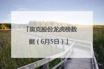 奥克股份龙虎榜数据（6月5日）