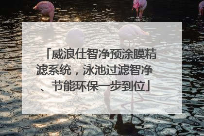威浪仕智净预涂膜精滤系统，泳池过滤智净、节能环保一步到位