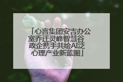 心言集团安吉办公室乔迁灵峰智慧谷 政企携手共绘AI泛心理产业新蓝图