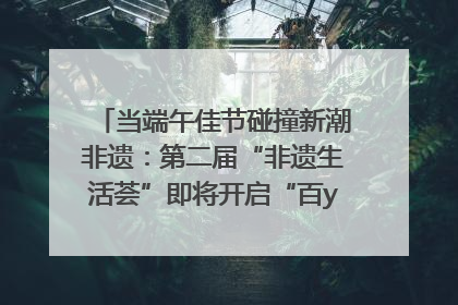 当端午佳节碰撞新潮非遗：第二届“非遗生活荟”即将开启“百young”新章