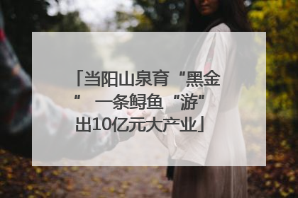 当阳山泉育“黑金” 一条鲟鱼“游”出10亿元大产业