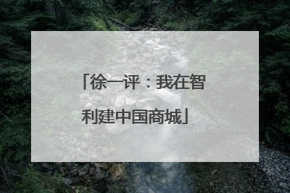 徐一评：我在智利建中国商城