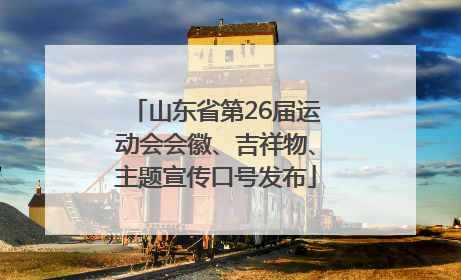 山东省第26届运动会会徽、吉祥物、主题宣传口号发布