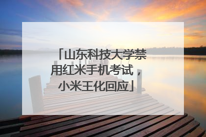 山东科技大学禁用红米手机考试，小米王化回应