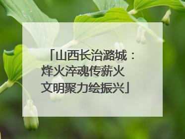 山西长治潞城：烽火淬魂传薪火 文明聚力绘振兴