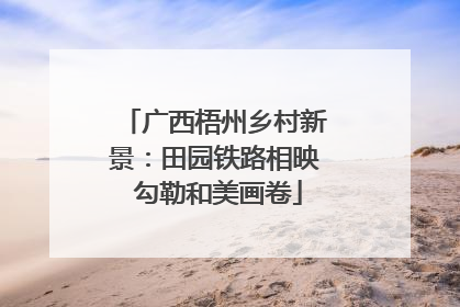 广西梧州乡村新景：田园铁路相映 勾勒和美画卷
