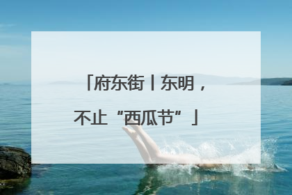 府东街丨东明，不止“西瓜节”