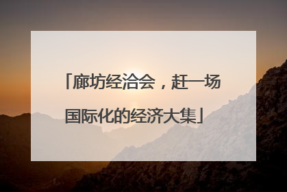 廊坊经洽会，赶一场国际化的经济大集