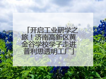 开启工业研学之旅！济南高新区黄金谷学校学子走进普利思透明工厂