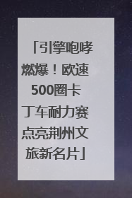 引擎咆哮燃爆！欧速500圈卡丁车耐力赛点亮荆州文旅新名片