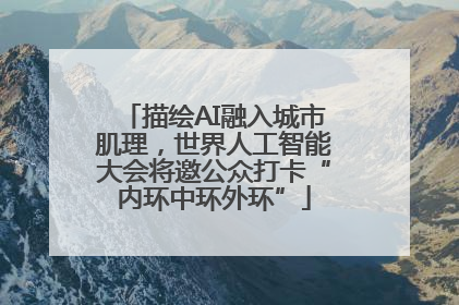 描绘AI融入城市肌理，世界人工智能大会将邀公众打卡“内环中环外环”