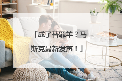 成了替罪羊？马斯克最新发声！