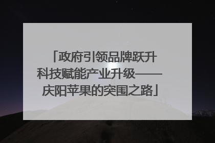 政府引领品牌跃升 科技赋能产业升级——庆阳苹果的突围之路