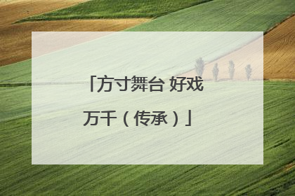 方寸舞台 好戏万千（传承）