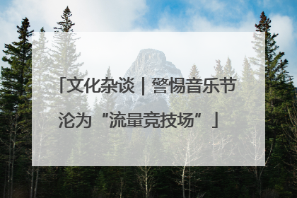 文化杂谈｜警惕音乐节沦为“流量竞技场”