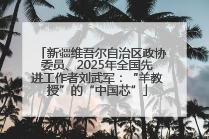 新疆维吾尔自治区政协委员、2025年全国先进工作者刘武军：“羊教授”的“中国芯”