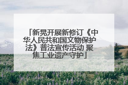 新晃开展新修订《中华人民共和国文物保护法》普法宣传活动 聚焦工业遗产守护