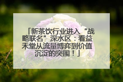 新茶饮行业进入“战略联名”深水区：看益禾堂从流量博弈到价值沉淀的突围！