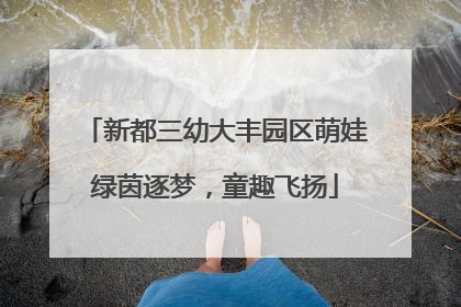 新都三幼大丰园区萌娃绿茵逐梦，童趣飞扬