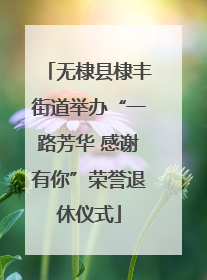无棣县棣丰街道举办“一路芳华 感谢有你”荣誉退休仪式