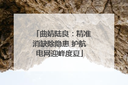 曲靖陆良：精准消缺除隐患 护航电网迎峰度夏