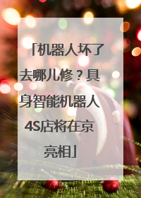 机器人坏了去哪儿修？具身智能机器人4S店将在京亮相