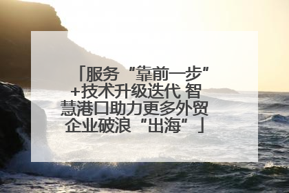 服务“靠前一步”+技术升级迭代 智慧港口助力更多外贸企业破浪“出海”