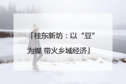 桂东新坊：以“豆”为媒 带火乡域经济