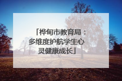 桦甸市教育局：多维度护航学生心灵健康成长