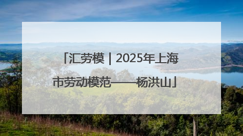 汇劳模｜2025年上海市劳动模范——杨洪山