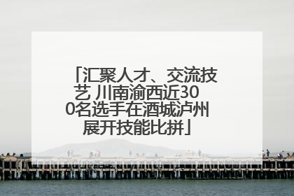 汇聚人才、交流技艺 川南渝西近300名选手在酒城泸州展开技能比拼