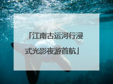 江南古运河行浸式光影夜游首航