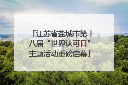 江苏省盐城市第十八届“世界认可日”主题活动重磅启幕