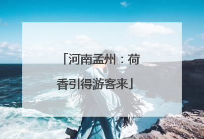 河南孟州：荷香引得游客来