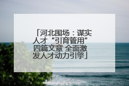 河北围场：谋实人才“引育管用”四篇文章 全面激发人才动力引擎