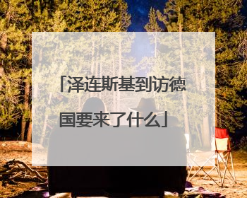 泽连斯基到访德国要来了什么