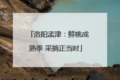 洛阳孟津：鲜桃成熟季 采摘正当时