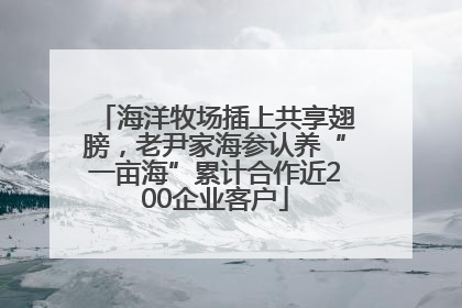 海洋牧场插上共享翅膀，老尹家海参认养“一亩海”累计合作近200企业客户