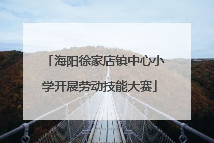 海阳徐家店镇中心小学开展劳动技能大赛