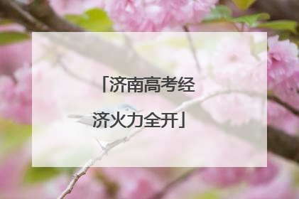 济南高考经济火力全开
