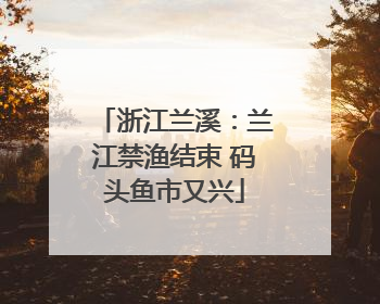 浙江兰溪：兰江禁渔结束 码头鱼市又兴