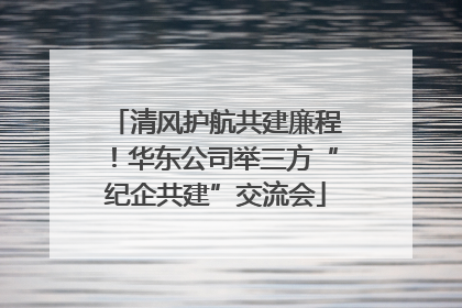 清风护航共建廉程！华东公司举三方“纪企共建”交流会