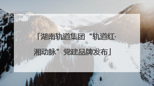 湖南轨道集团“轨道红·湘动脉”党建品牌发布