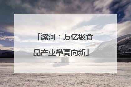 漯河：万亿级食品产业攀高向新