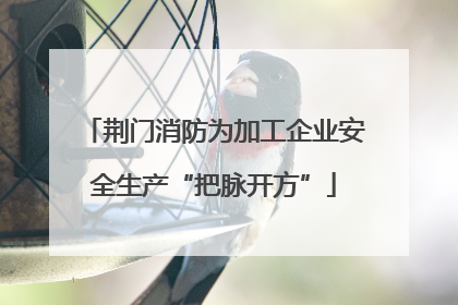 荆门消防为加工企业安全生产“把脉开方”