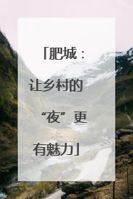 肥城：让乡村的“夜”更有魅力