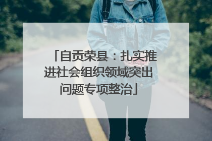 自贡荣县：扎实推进社会组织领域突出问题专项整治