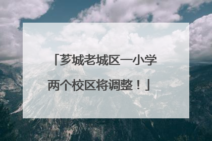芗城老城区一小学两个校区将调整！