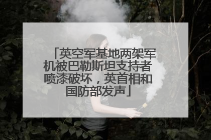 英空军基地两架军机被巴勒斯坦支持者喷漆破坏，英首相和国防部发声